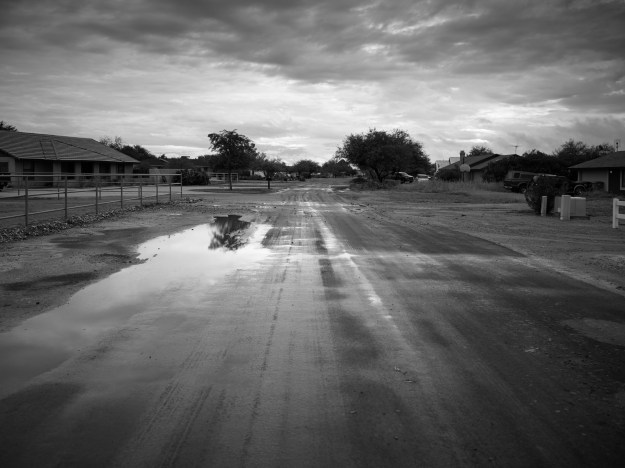 The street outside our front door