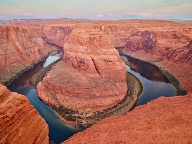 Horseshoe Bend where the Colorado River does a 180.